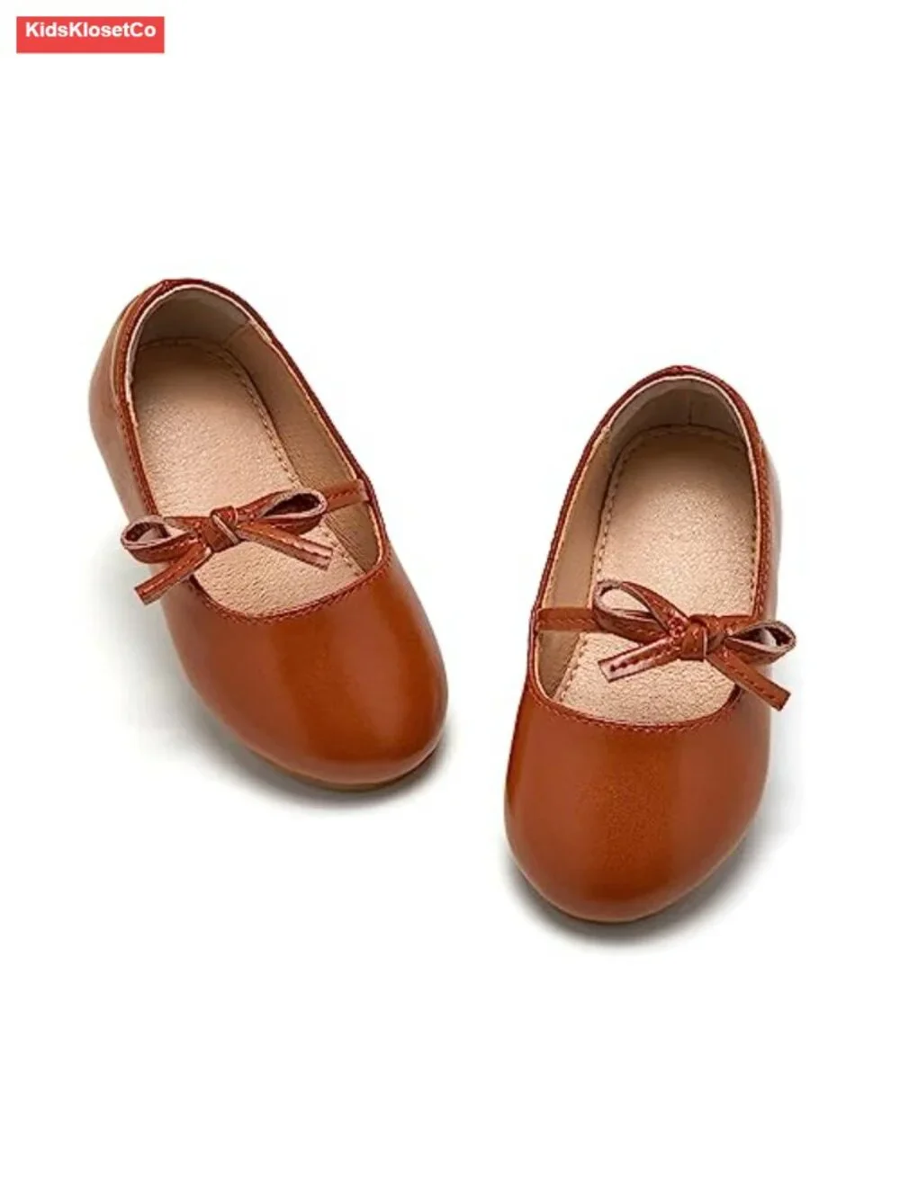 Toddler Girls Mary Jane Flats Glittery Princess Ballet Shoes with Velcro